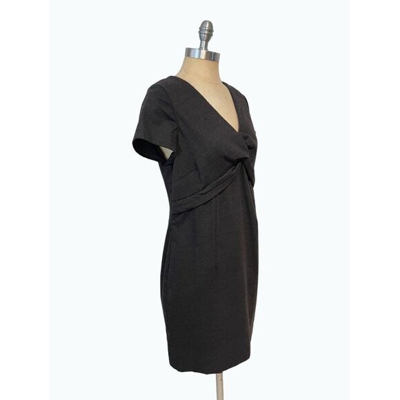 BODEN Wool Blend Front Knot Shift Dress US 10 - Picture 2 of 4